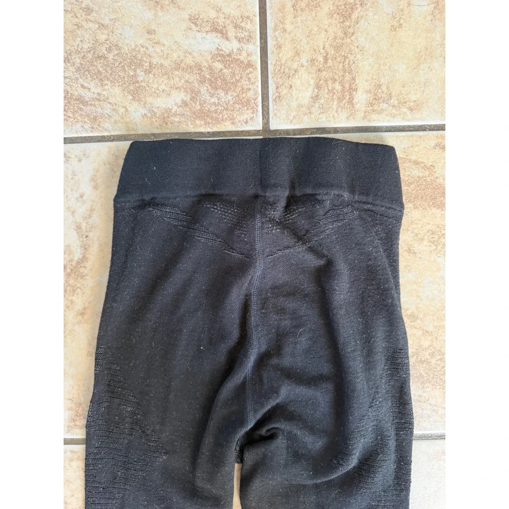 Smartwool Womens Intraknit 200 Merino Wool Base Layer Leggings Black Small
